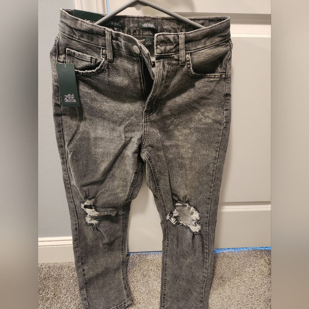 Wild Fable Charcoal Ripped Jeans